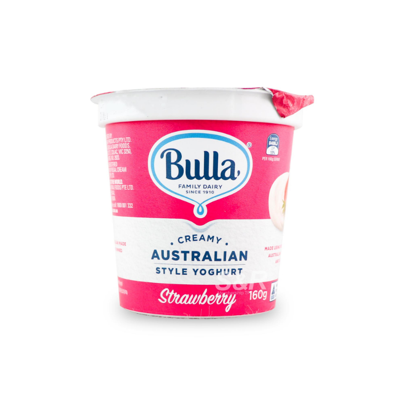 Bulla Australian Style Creamy Strawberry Yoghurt 160g